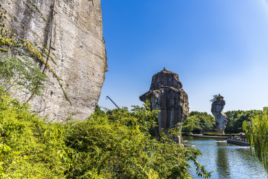中国浙江绍兴柯岩风景区文昌阁