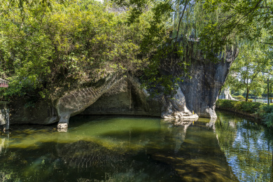中国浙江绍兴柯岩风景区文昌阁