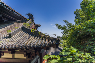 中国浙江绍兴柯岩风景区普照寺大雄宝殿