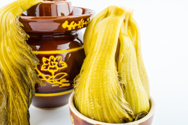金黄色的老坛酸菜