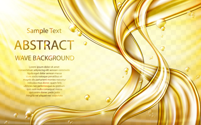 金色油感曲面背景