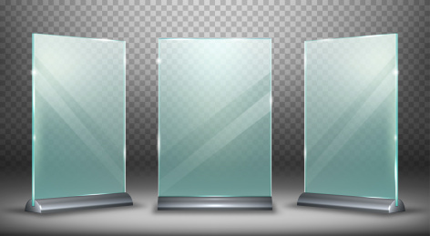 玻璃空白立牌元素