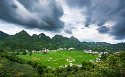 广西河池夏天的巴马命河