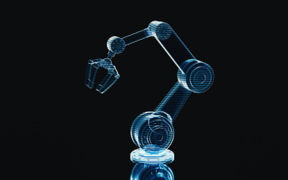 全息影像图形机械臂3D渲染