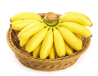 篮子里装着帝王蕉