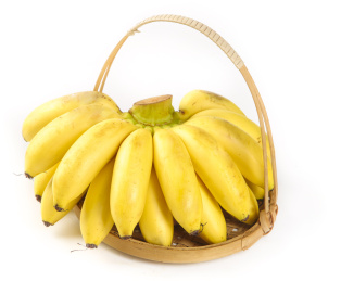 篮子里装着帝王蕉