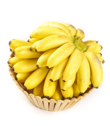 篮子里装着香甜小米蕉