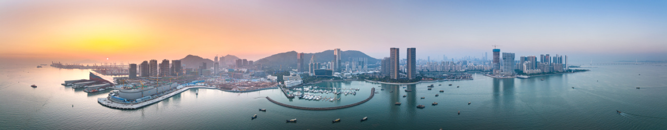 深圳蛇口自贸区航拍全景