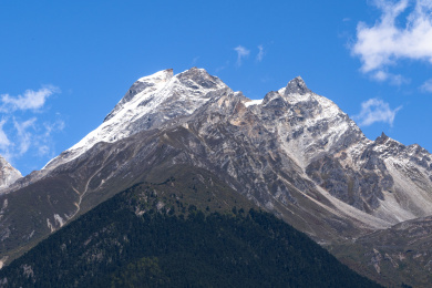 中国西藏自治区林芝市念青唐古拉山脉航拍