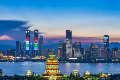 江西南昌滕王阁夜景