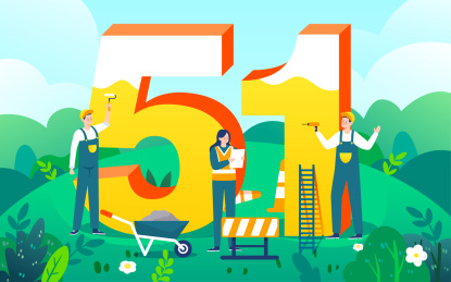 五一劳动节快乐建筑工人插画致敬劳动者海报