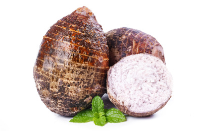 白底上的大芋头