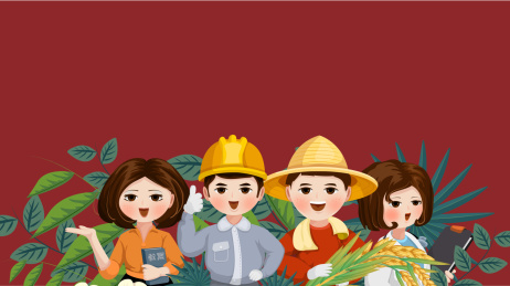 五一劳动节农民工人教师医生人物矢量插画