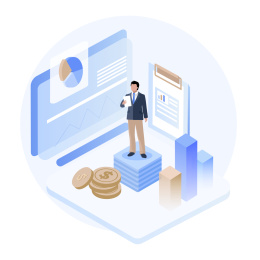 理财计划宣传插画