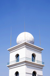 极简建筑天气监测塔