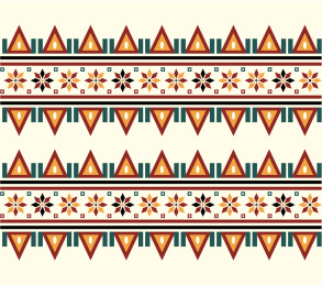 波西米亚米色无缝印花图案家纺几何图形艺术