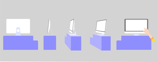 电脑各角度旋转