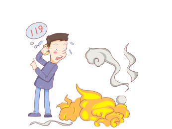 防火灾拨打119电话