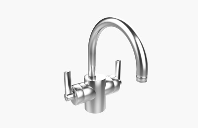 浅色背景上的水龙头