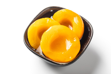 黄桃糖水罐头