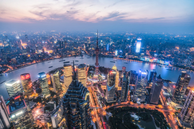 上海城市夜景风光