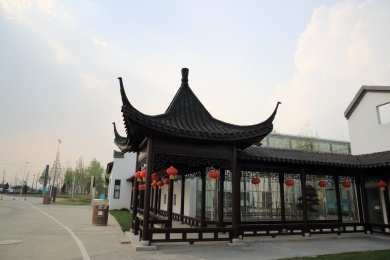 南京八卦洲陌上花渡景色
