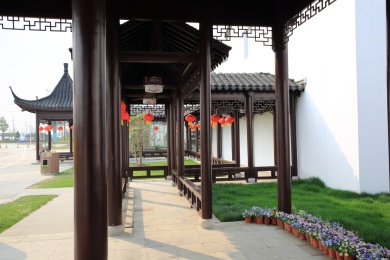 南京八卦洲陌上花渡景色