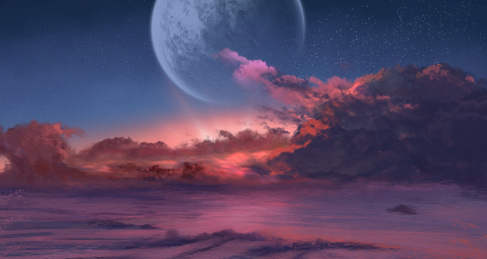 科幻、星球和云海