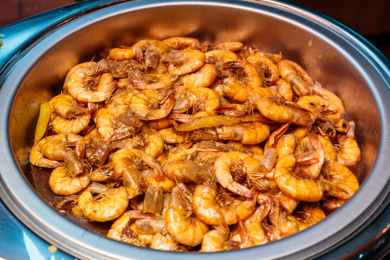 美味的美极对对虾