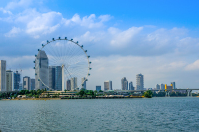 新加坡欢乐港湾的摩天轮