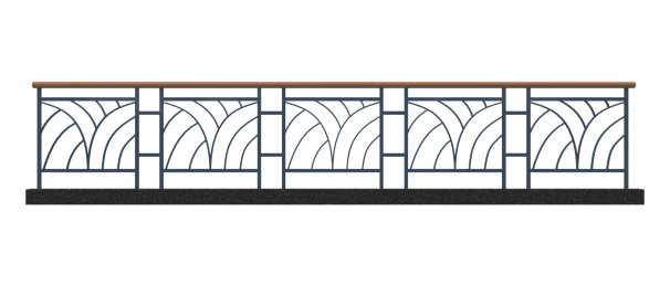 白色背景上的护栏