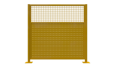 白色背景上的护栏