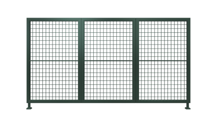 白色背景上的护栏