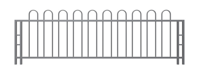 白色背景上的栏杆