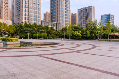 中国安徽宿州广场建筑背景