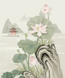 立夏西湖荷花盛开 湖光山色亭台楼阁