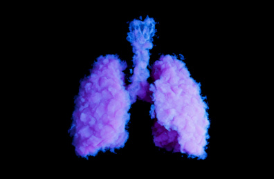 被病毒感染的肺