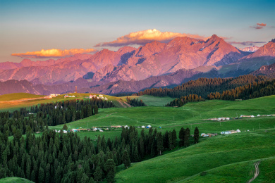 中国新疆昌都奇台江布拉克民居