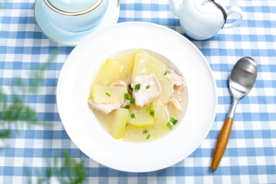 美味家常菜水煮冬瓜肉片汤