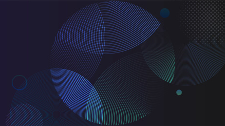 曲线组合圆形渐变元素 抽象风格背景