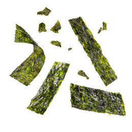 绿色的即食海苔片
