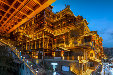 重庆洪崖洞夜景