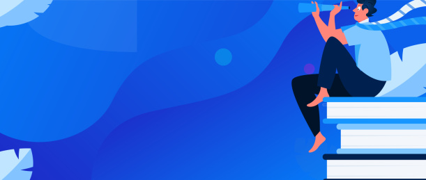 通过网课远程进行培训学习扁平矢量概念运营