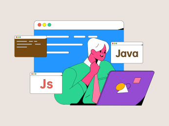 编程教学开发扁平矢量概念运营插画