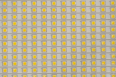 排列整齐的led灯珠芯片