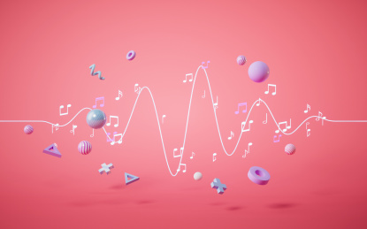 音符与曲调3D渲染