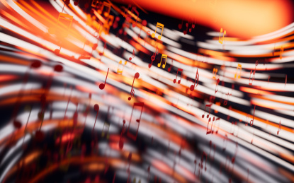 音符与曲调3D渲染