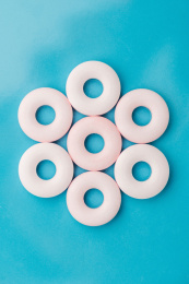 环形压片草莓薄荷口味香口糖