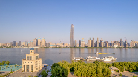 武汉绿地中心与横渡长江博物馆