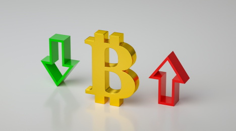 数字货币涨跌3d海报